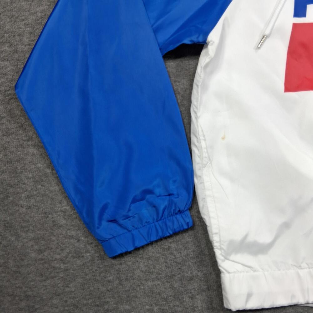 Pepsi Jacket Womens Medium Red White Blue Hooded Full Zip Logo Windbreaker - Picture 8 of 16